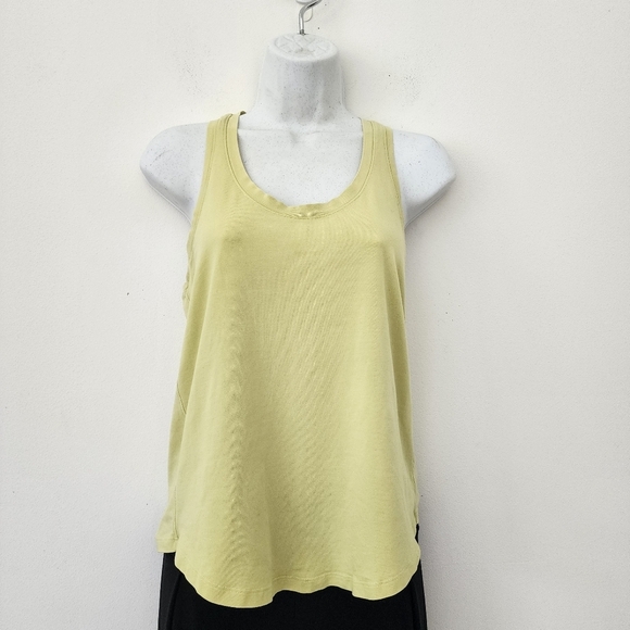 Lululemon Womens Racerback Tank Top Light Yellow/ Green  Size 4 - Picture 1 of 9